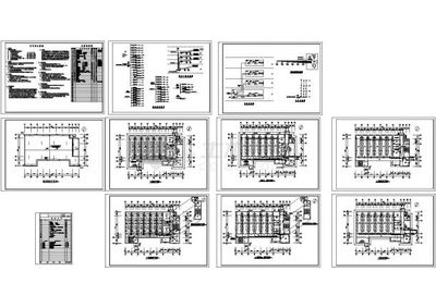 某戒毒所学员宿舍电气设计全套施工图纸